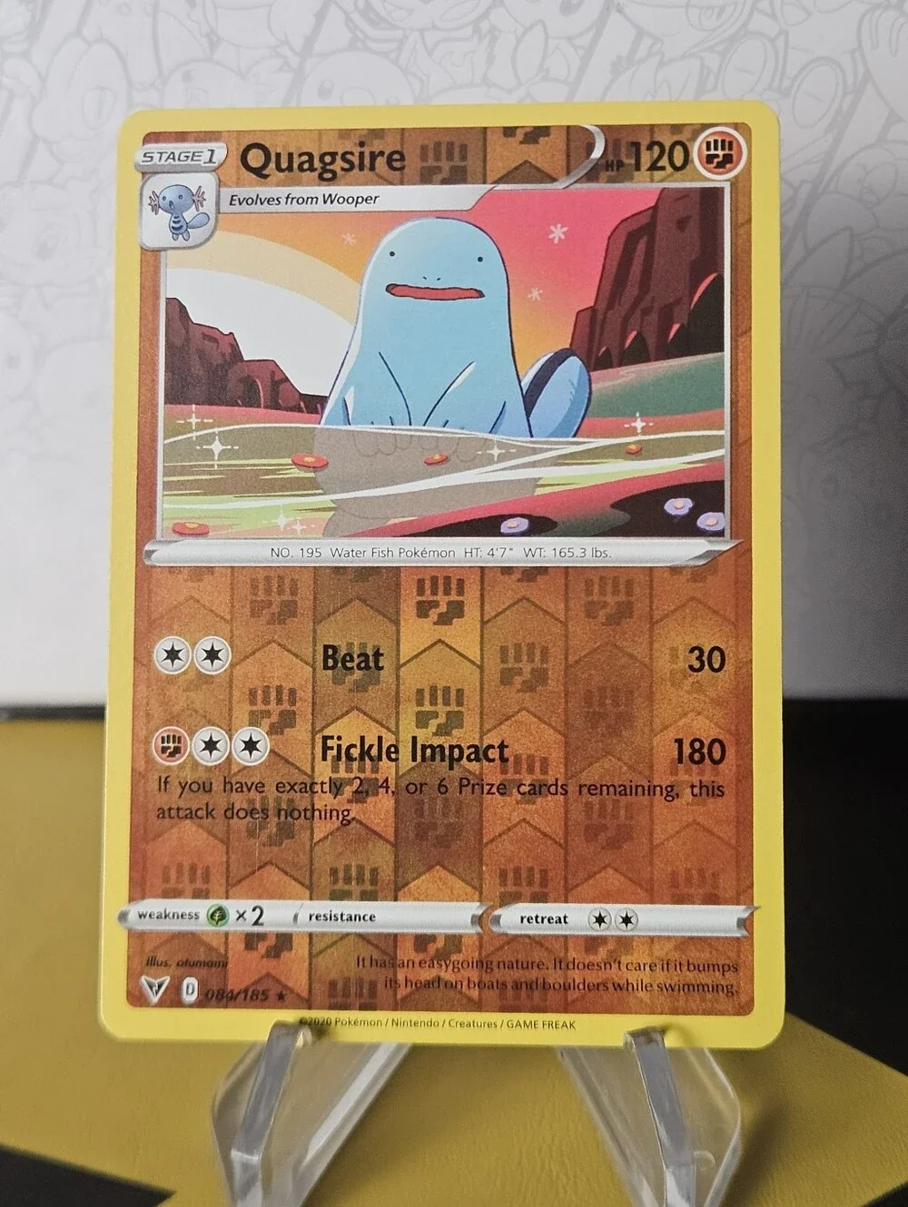 Quagsire 084/85 Pokemon TCG Reverse Holo Rare